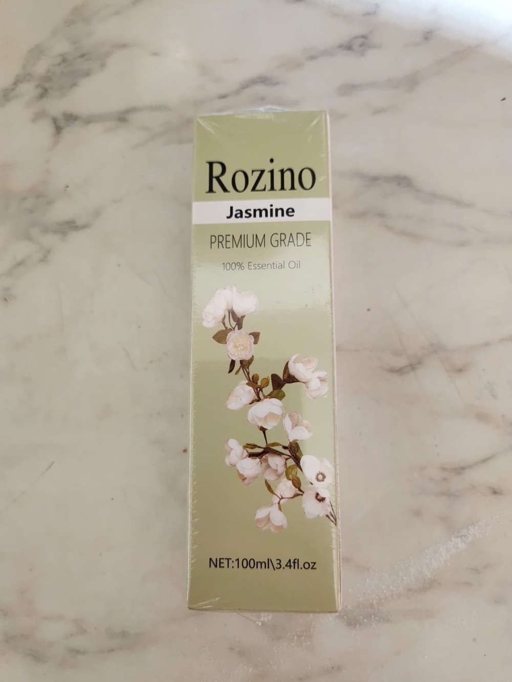 Rozino Jasmine 100% Essential Oil 100ml for Aromatherapy Diffuser Indoor